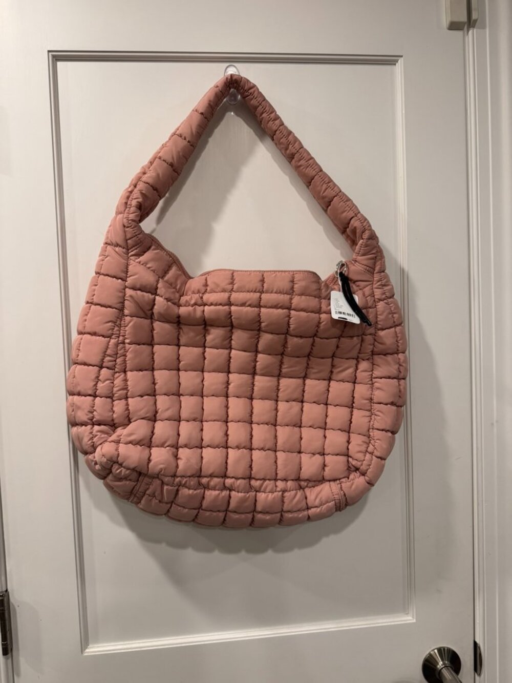 Free People Quilted Carryall Bag in Ballet Pink - NWT